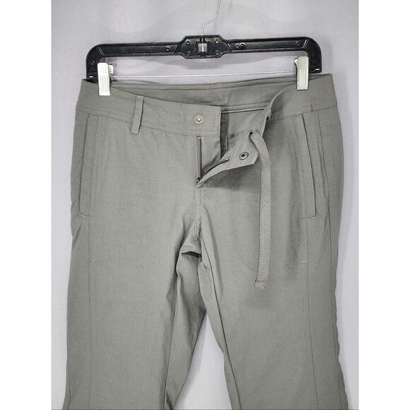 REI Pants Womens 4 Gray Hiking Nylon Convertable Zip Pockets Drawstring Outdoor - Picture 4 of 16